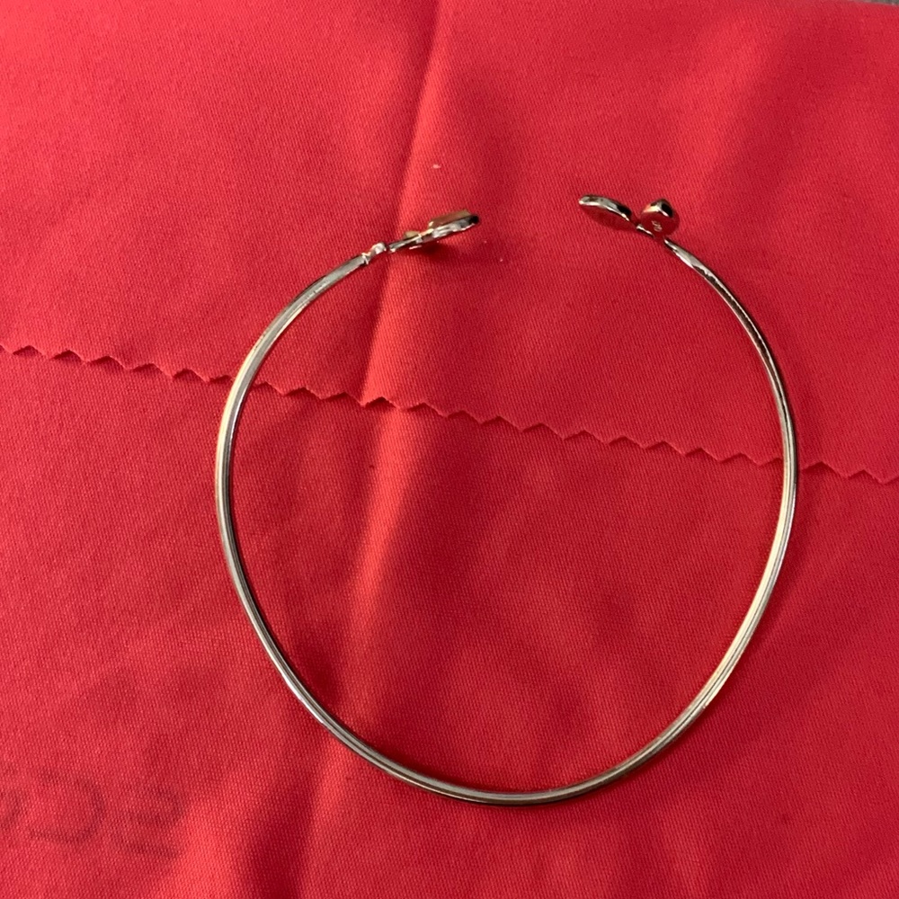 Sterling Silver Leaf Cuff -Adjustable - image 2